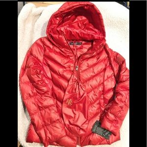 Lauren by Ralph Lauren Packable Down red Jacket